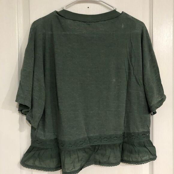 Brand New Free People Fall In Love Wash Army Tee For Women Size Small - Picture 8 of 9
